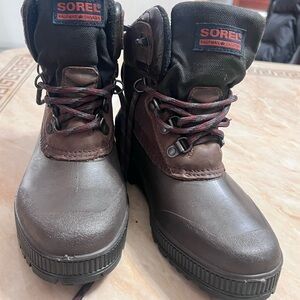 Sorel Brown and Black Winter Boots